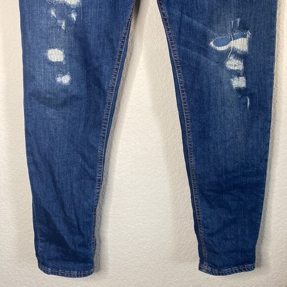 Italian why not brand Memphis distressed 33 womens stretchy Jean pants - Picture 3 of 12